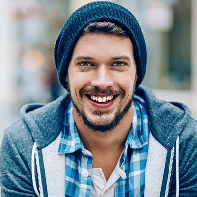 Man with healthy smile